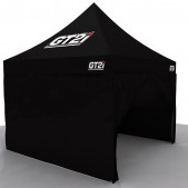 Pack Zelt 3x3m Schwarz GT2i + Wand ohne Fenster + tür