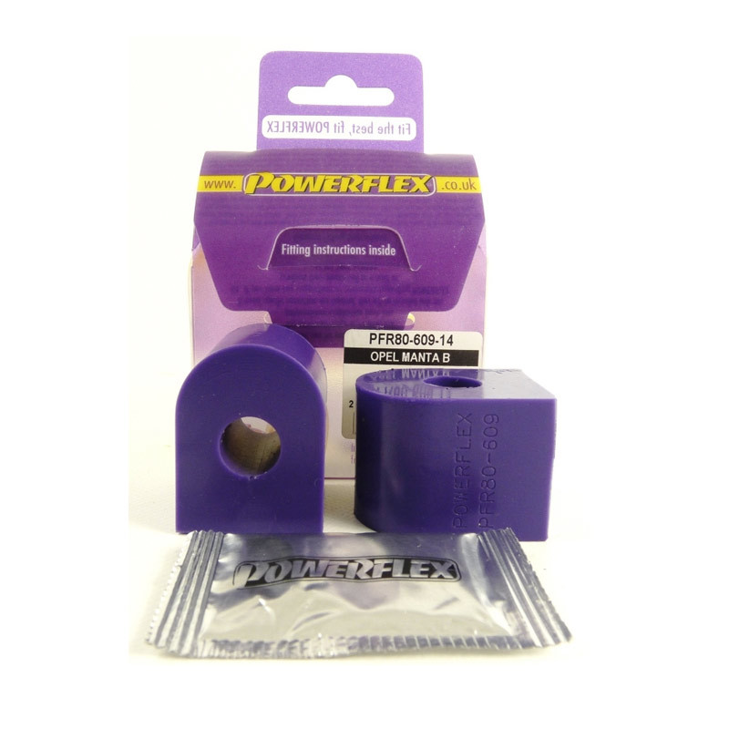 Silent-Bloc Powerflex Barra Anti-Rollio Posteriore 14mm Opel Manta B (2 Pezzi) - PF-R8060914-2 - PFR80-609-14 - 5055676510020