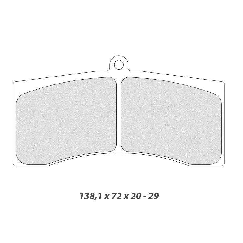 Plaquettes de Frein CL Brakes (Carbone Lorraine) RC8 5011W50T25 - CL-5011W50T25RC8 - 5011W50T25 RC8 - 3661768613580