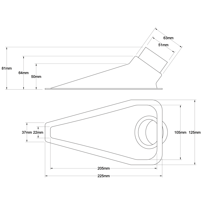 Revotec Air Intake Duct Diameter 63/51mm Black - REN-IDS-1B - IDS-1B - 3661768440070