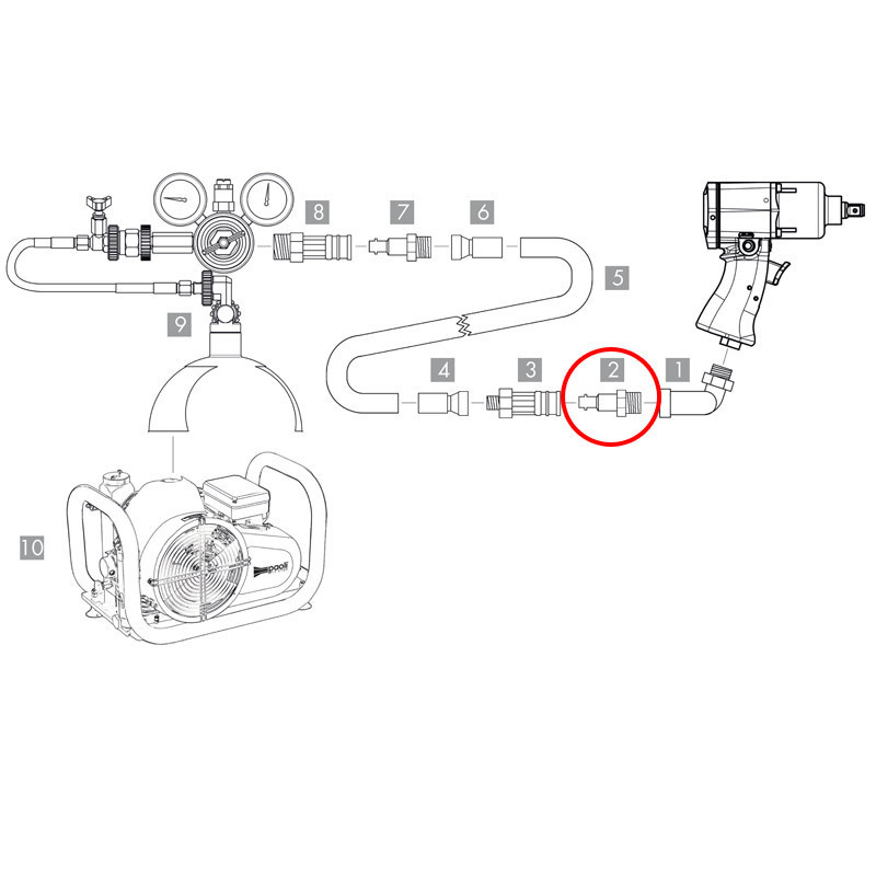 Coupleur Air Paoli Male 3/8" - PAO-B420008 - B.42.0008 - 8053256028825