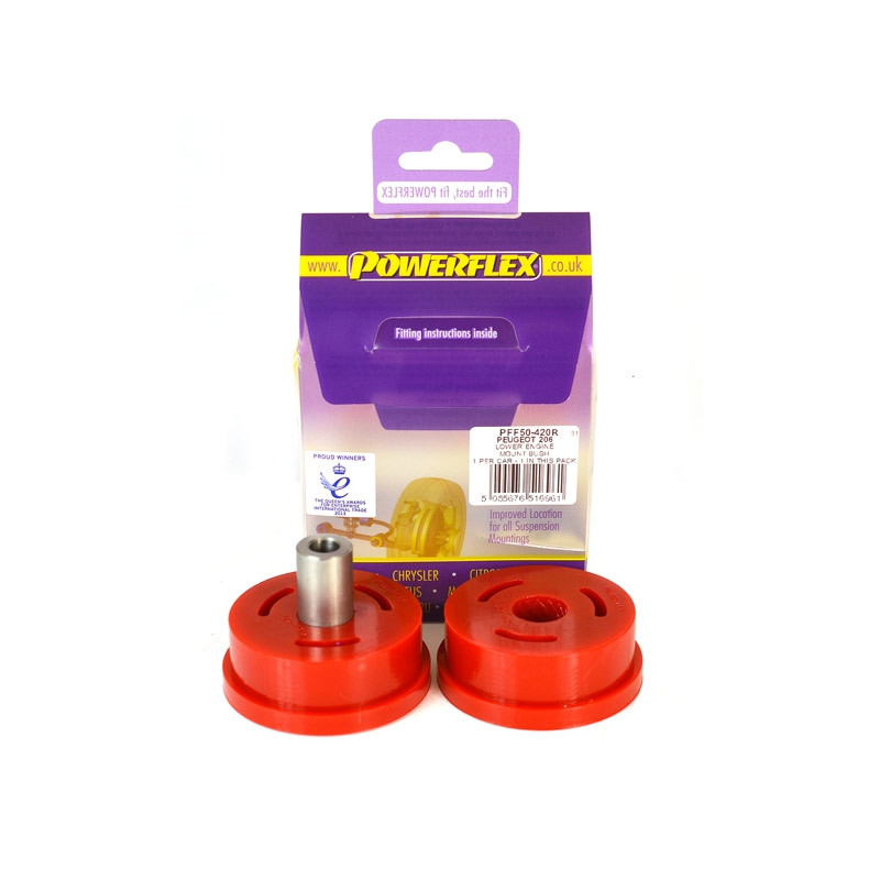 Powerflex Lower Rear Engine Mount Bush Peugeot 206 65mm diesel adjustable - PF-F50420R - PFF50-420R - 5055676531742